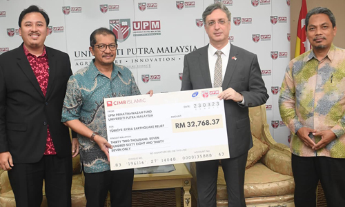 First Ramadan 2023, UPM donated more than RM32,000 to earthquake victims in Turkiye and Syria